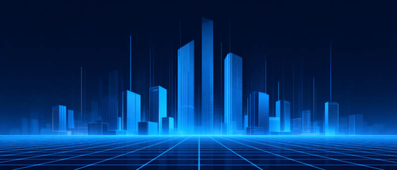 未来城市夜景图片