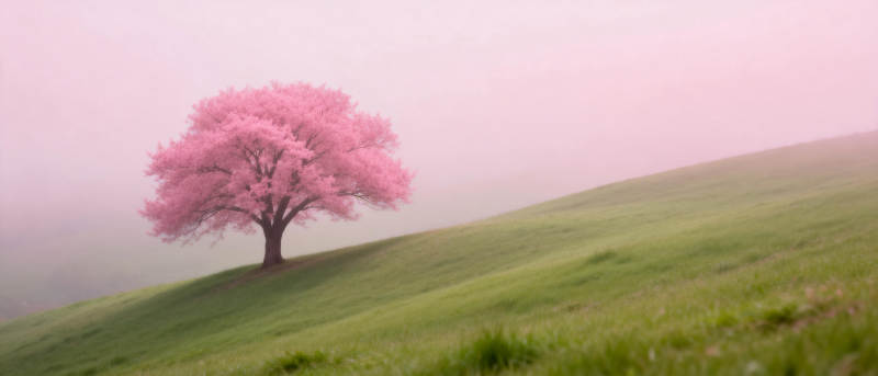 樱花树下春意浓图片
