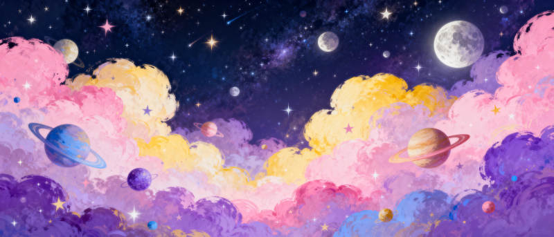 梦幻星云奇景图片