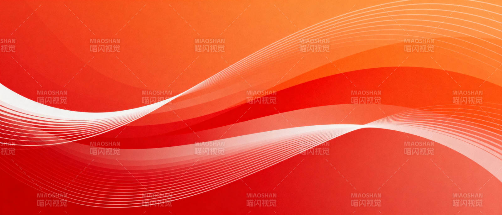 橙红波浪线条图片