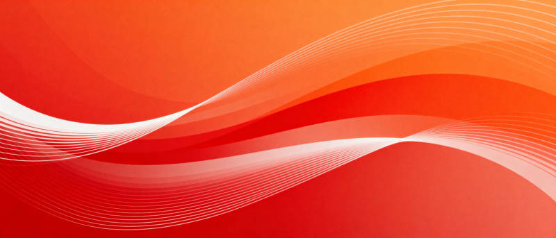 橙红波浪线条图片