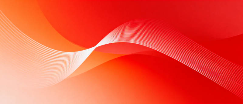 红色波浪线条艺术图片