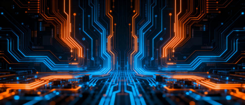 科技电路光影图片