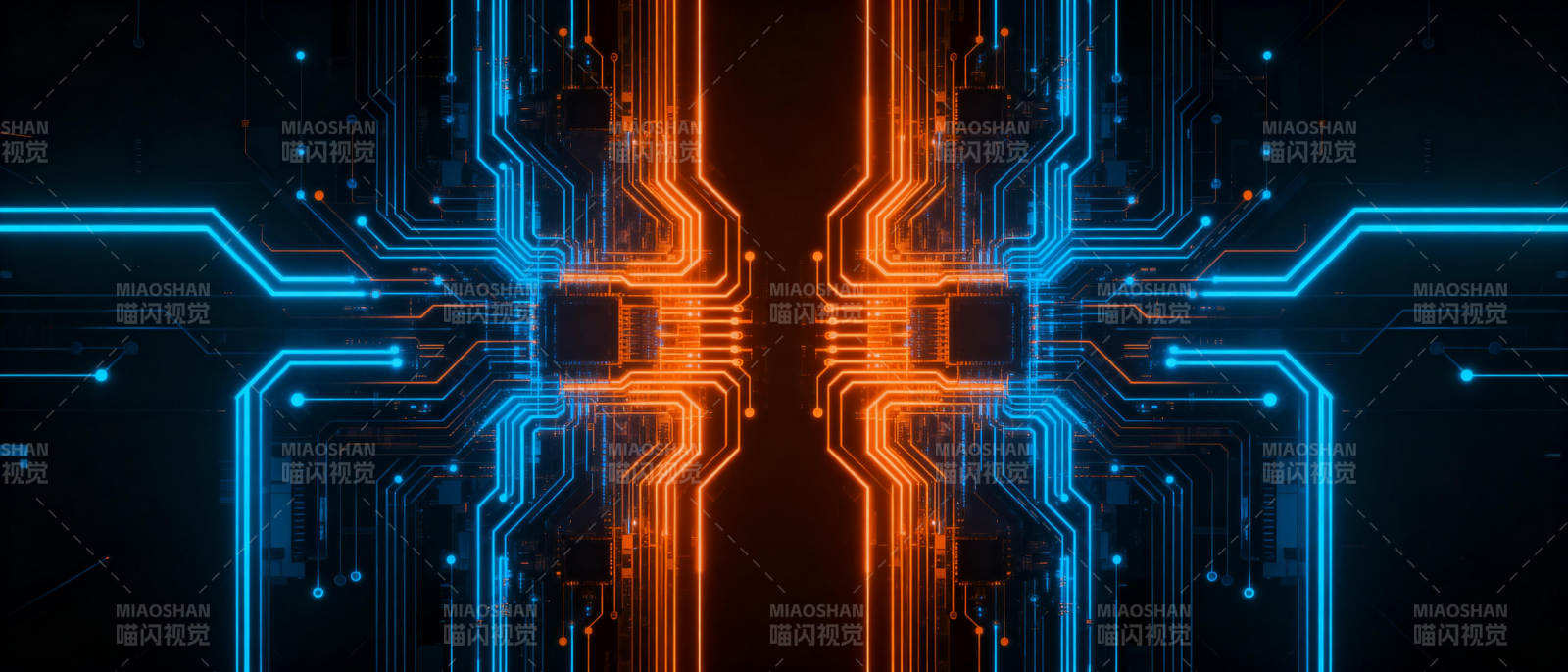 电路光效对称图图片