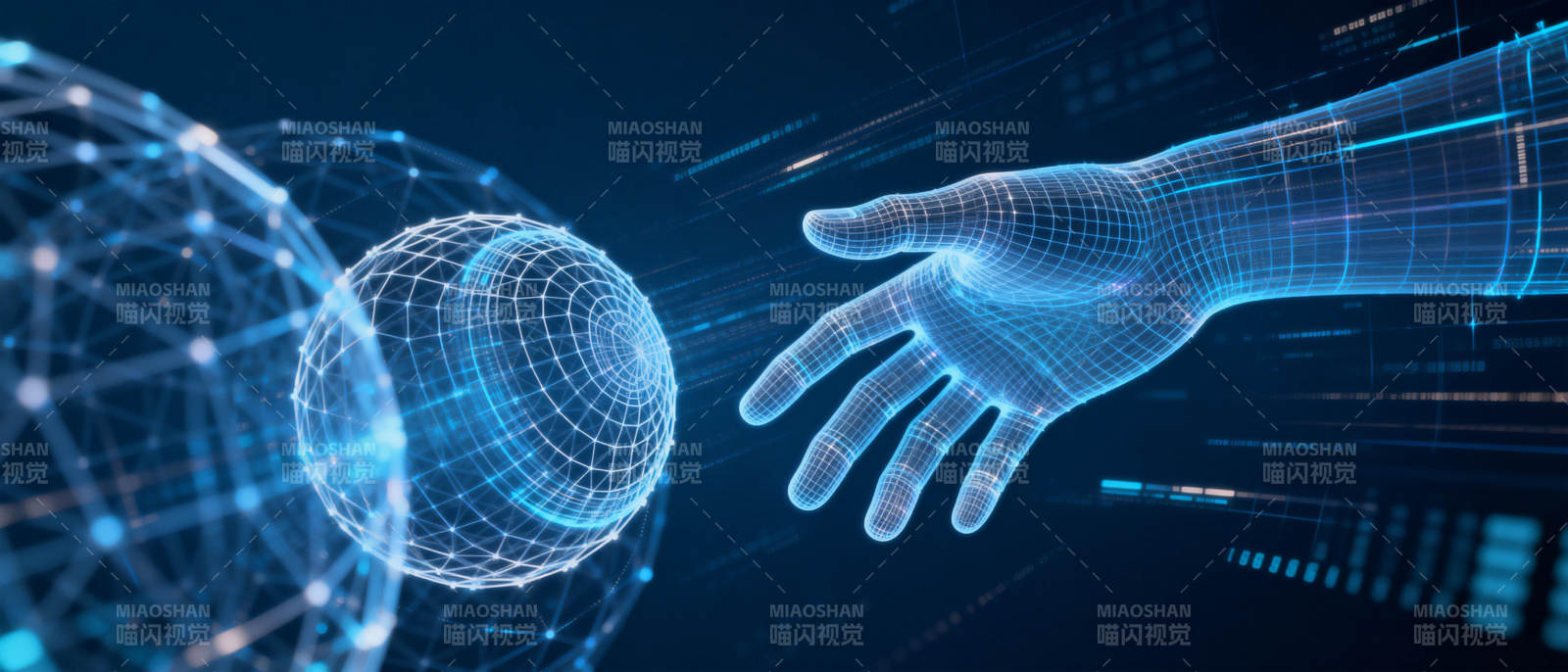 科技之手触碰未来图片