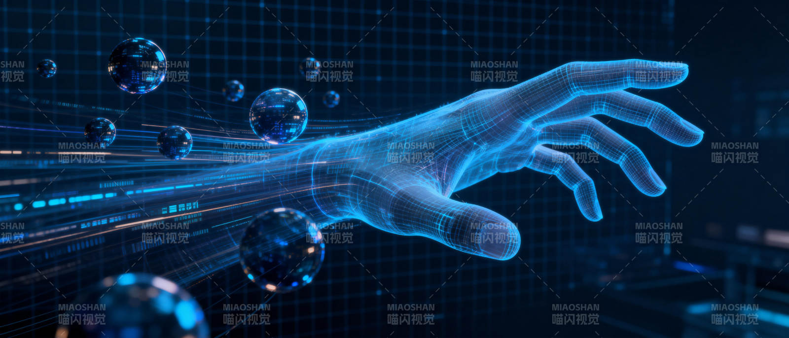 科技之手触碰未来图片