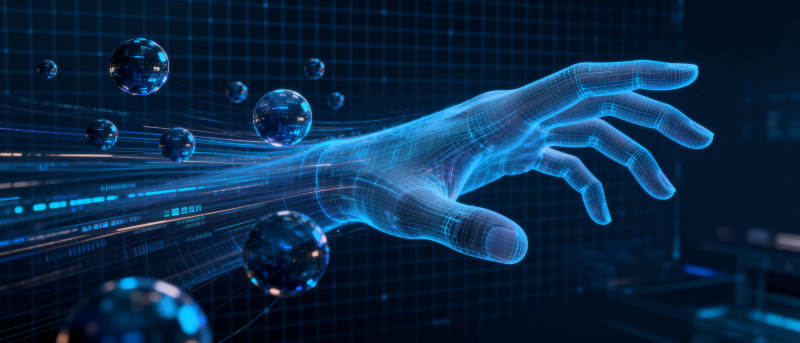 科技之手触碰未来图片