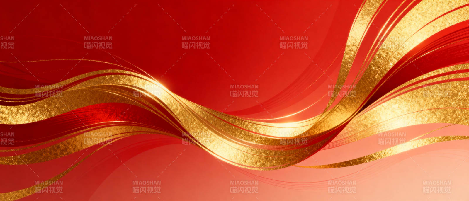 红金流光溢彩图片