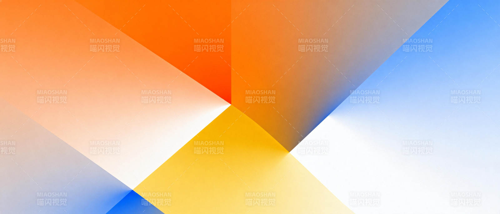 色彩交汇的几何之美图片