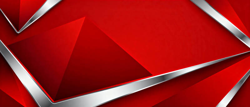 红色几何金属边框图片