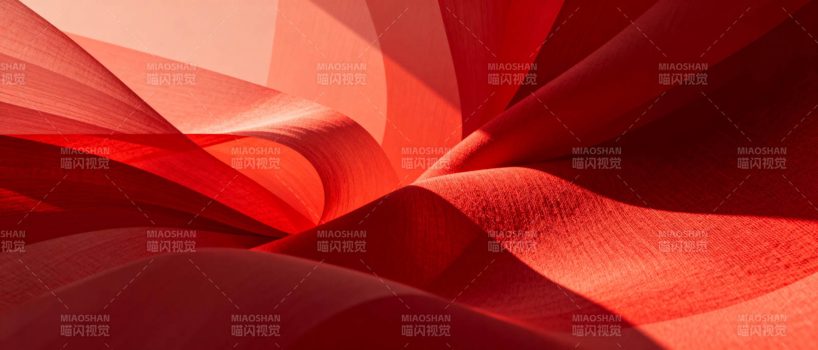 红色波浪艺术图片