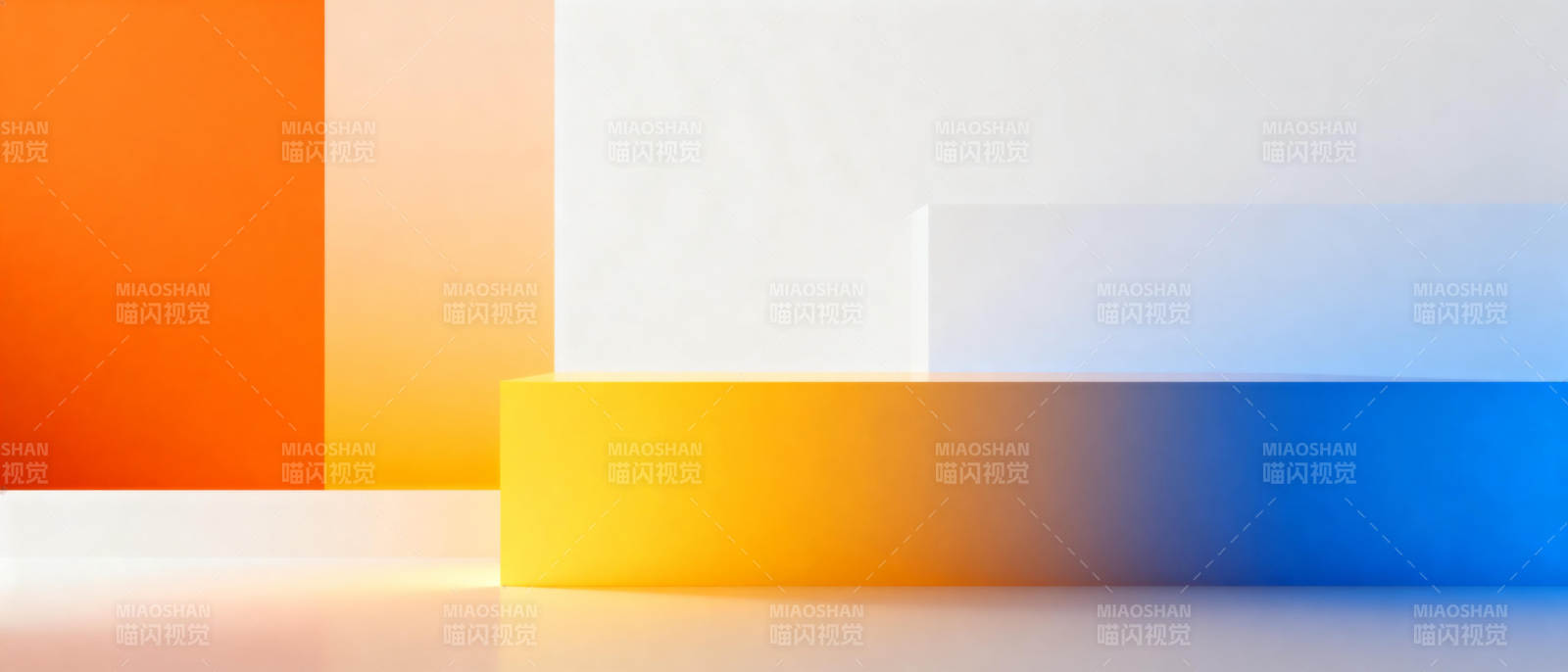 渐变色块艺术图片