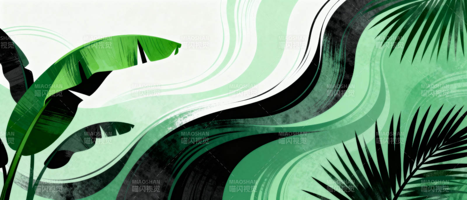 绿意盎然的热带风情图片