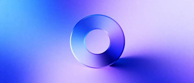 蓝紫渐变圆环图片