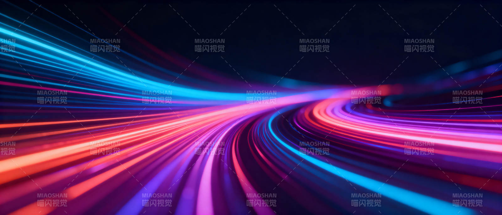 炫彩光流隧道图片