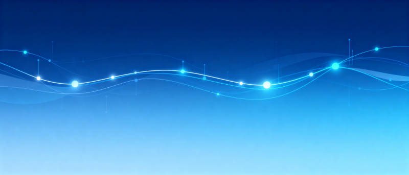 蓝色光波流动图片