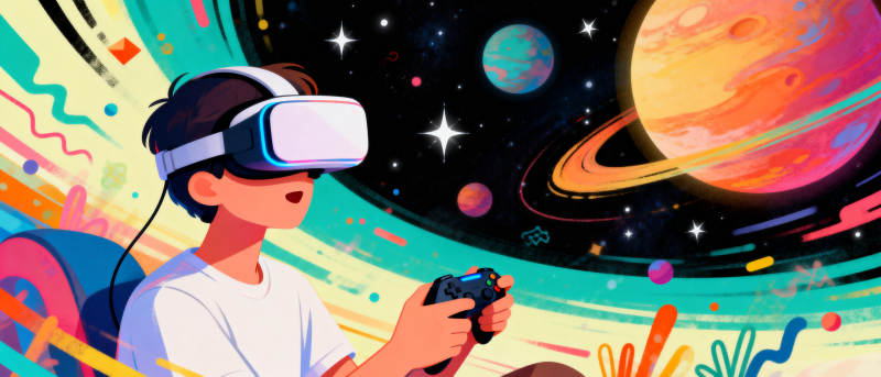 VR探索宇宙奥秘图片