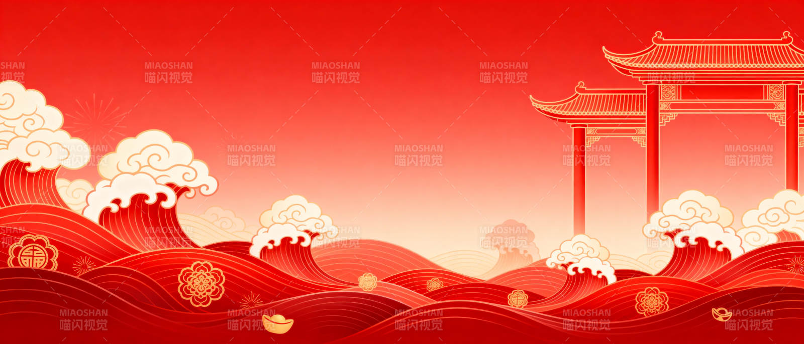 红韵祥云迎春来图片