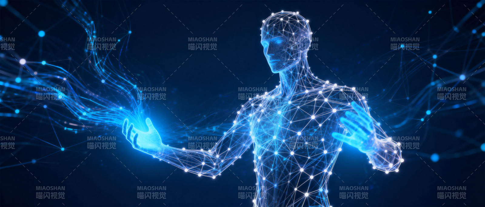 数字人连接未来图片