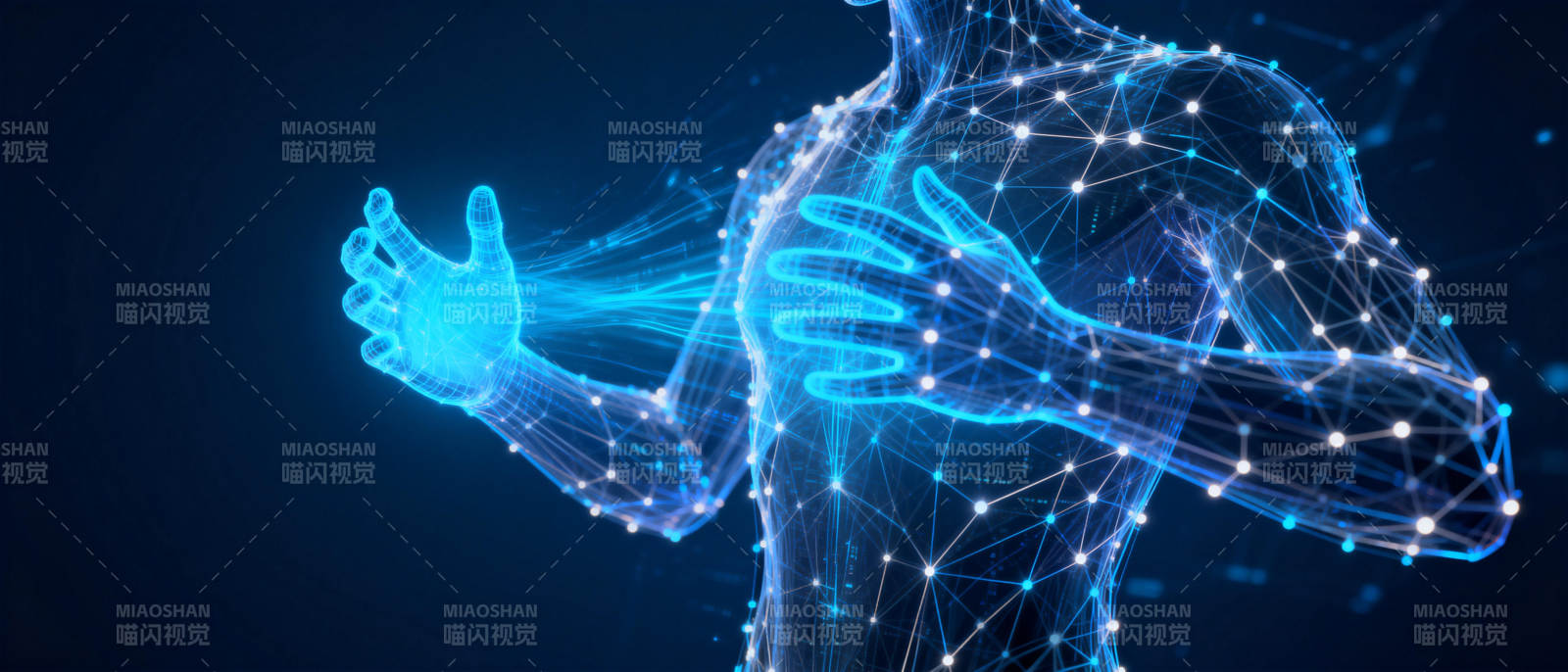 科技人体网络图片