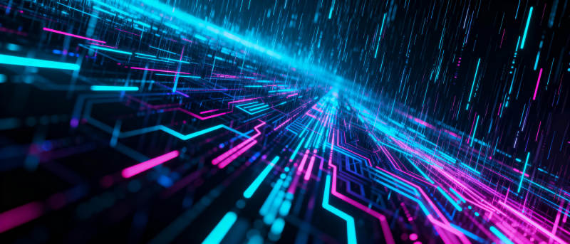 霓虹电路未来之路图片