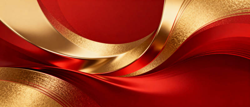 红金交织的流动艺术图片