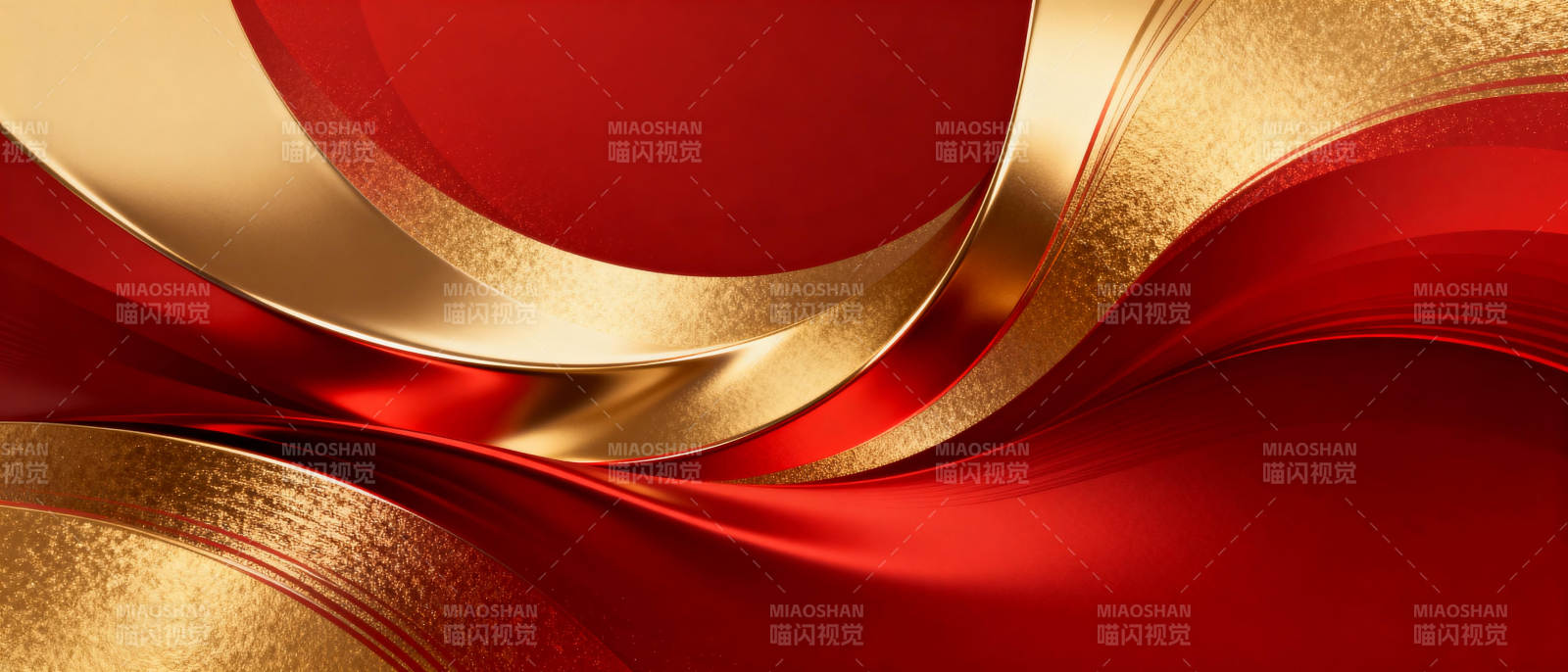 红金交织的流动艺术图片