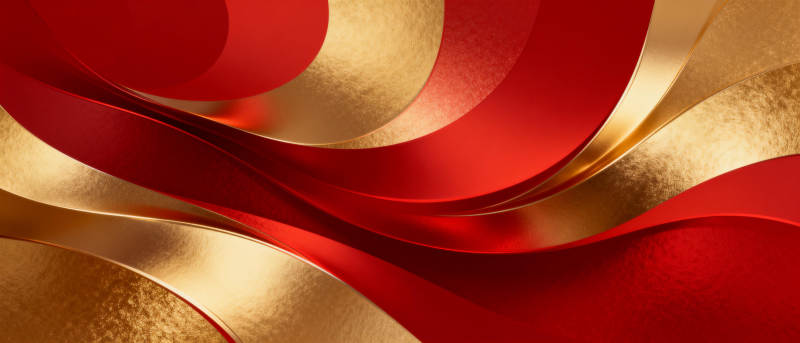 红金交织的流动艺术图片