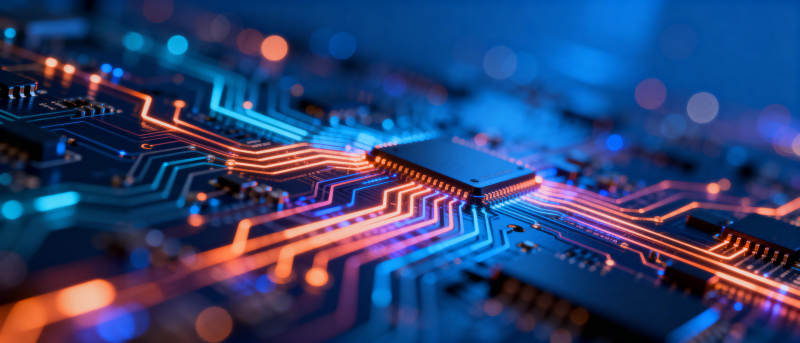 芯片电路光效图图片
