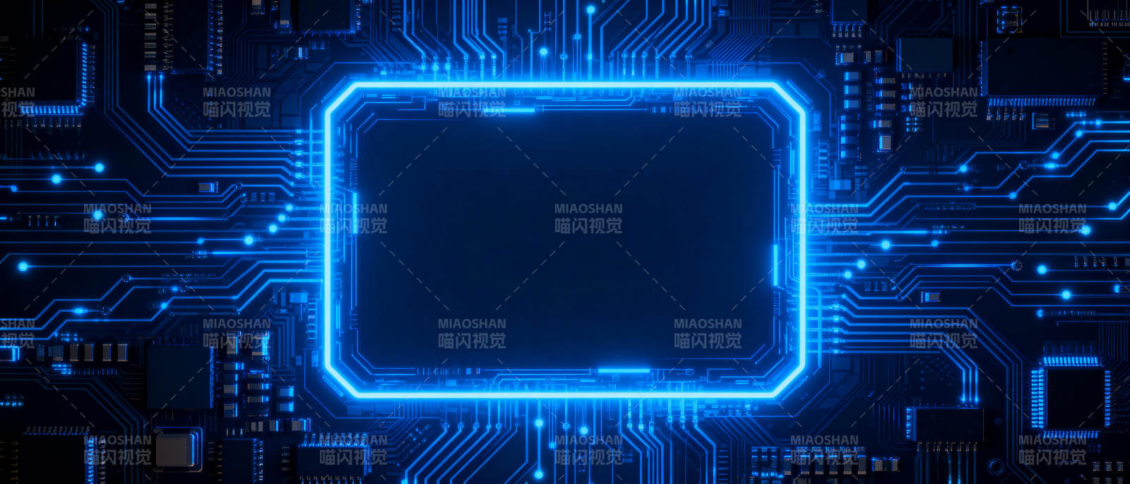 科技电路蓝光框图片