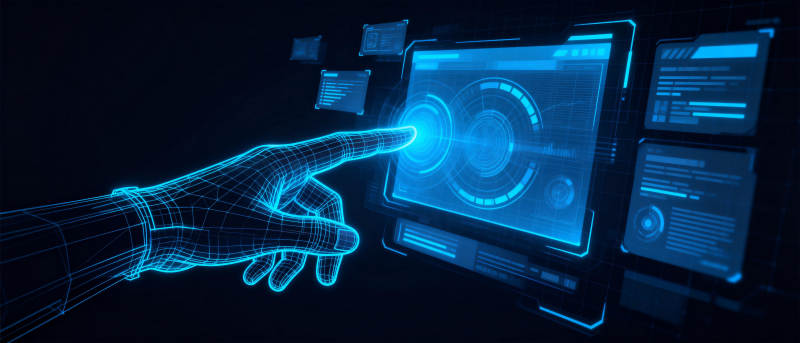 未来科技触控界面图片