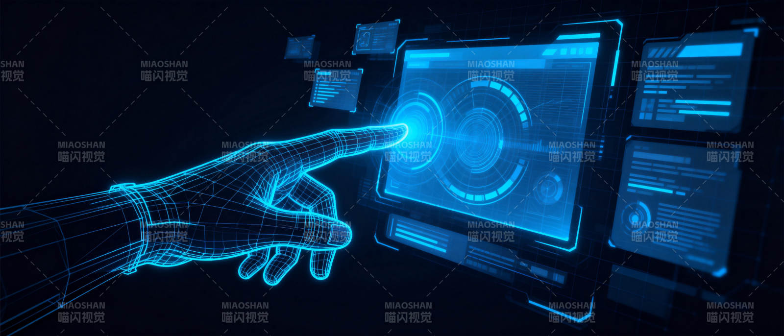 未来科技触控界面图片