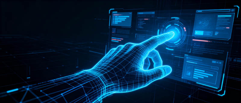 未来科技触控界面图片