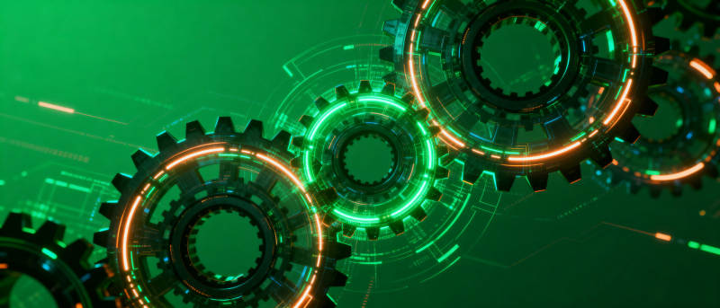 科技齿轮运转图片