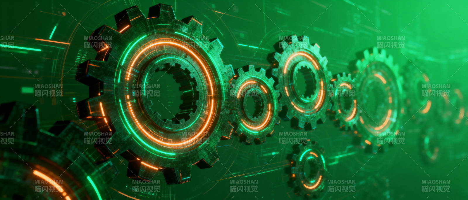 科技齿轮运转图片