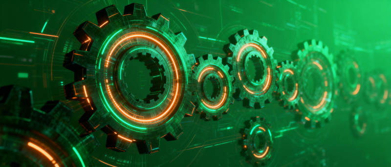 科技齿轮运转图片