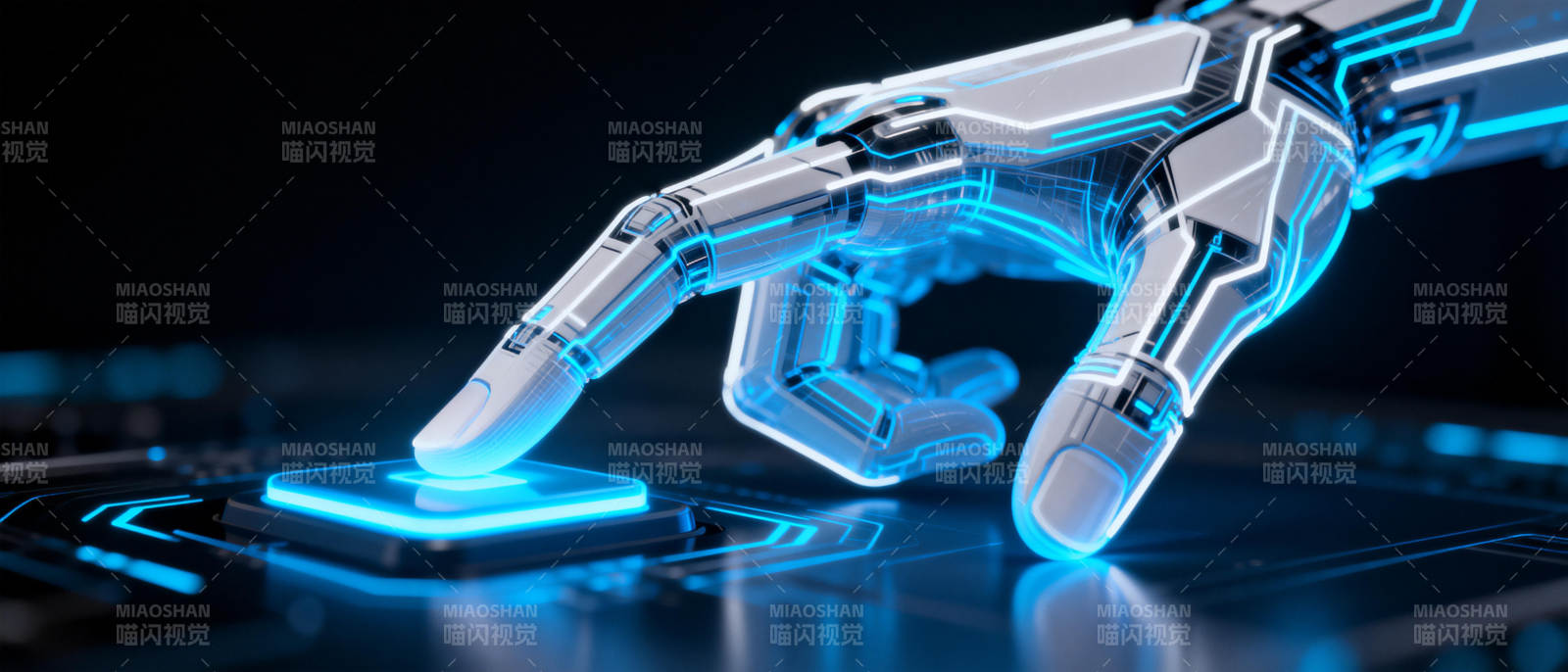 机械手触碰未来图片