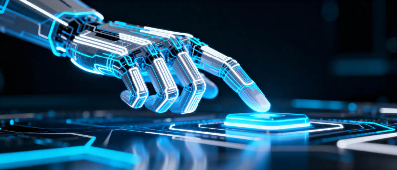 机械手触碰未来图片