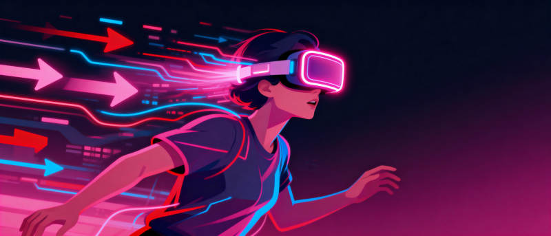 虚拟现实奔跑图片