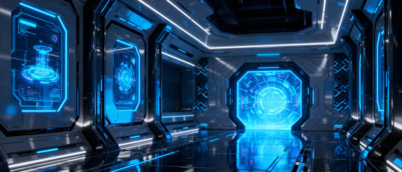 未来科技走廊图片