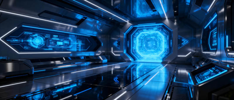 未来科技走廊图片