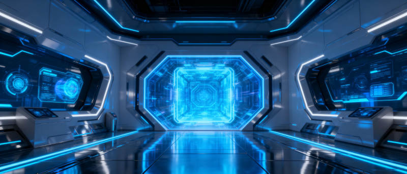 未来科技走廊图片