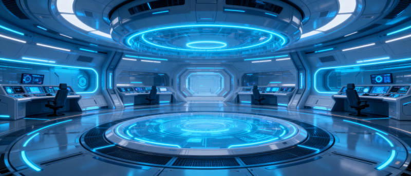 未来科技控制室图片