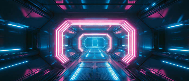 霓虹科技隧道图片