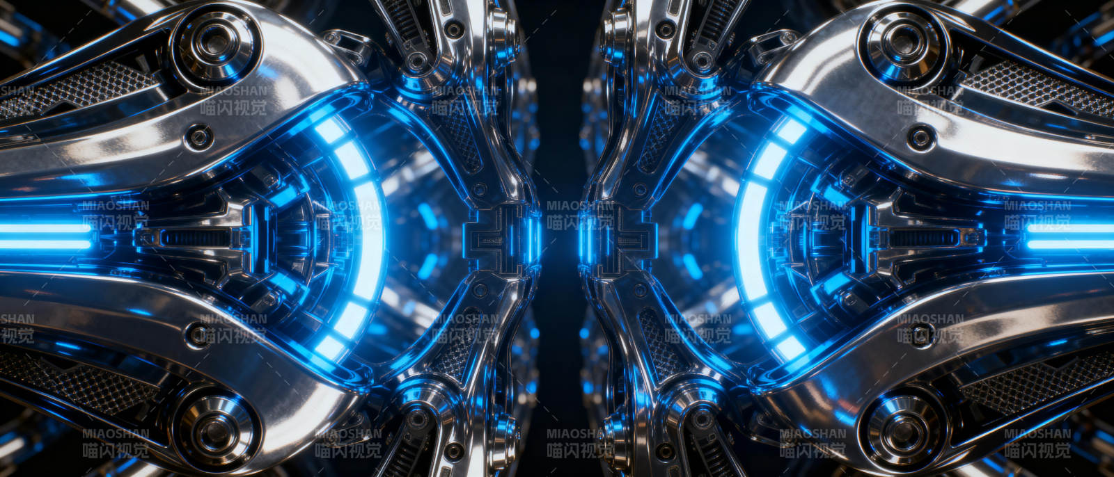 机械蓝光双翼图片