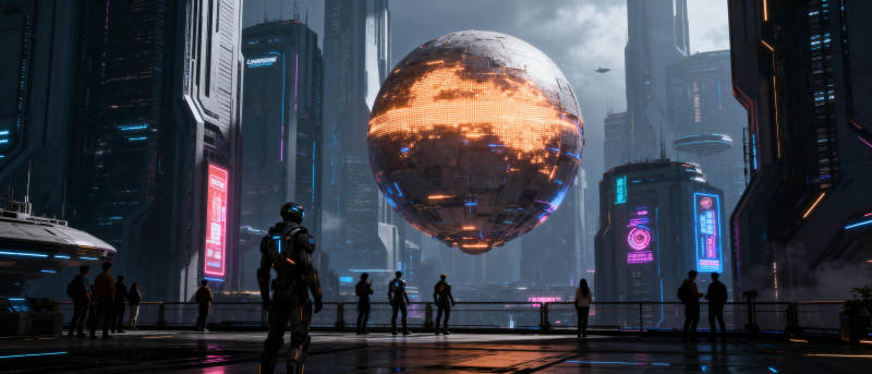 未来都市奇景图片