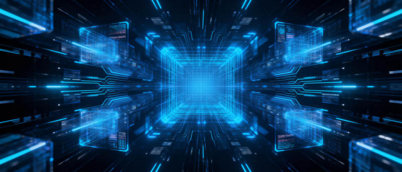 未来科技隧道图片