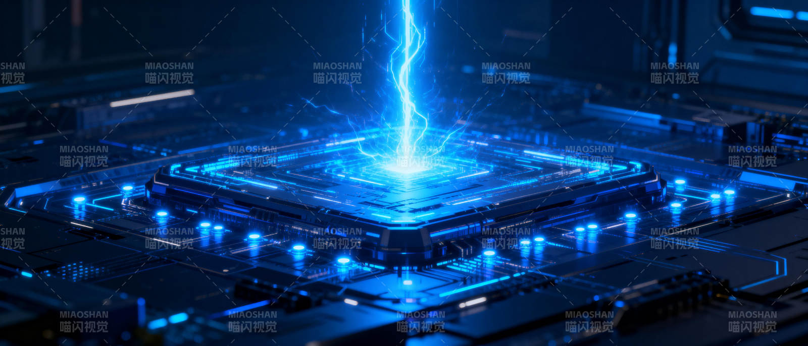 量子芯片能量爆发图片