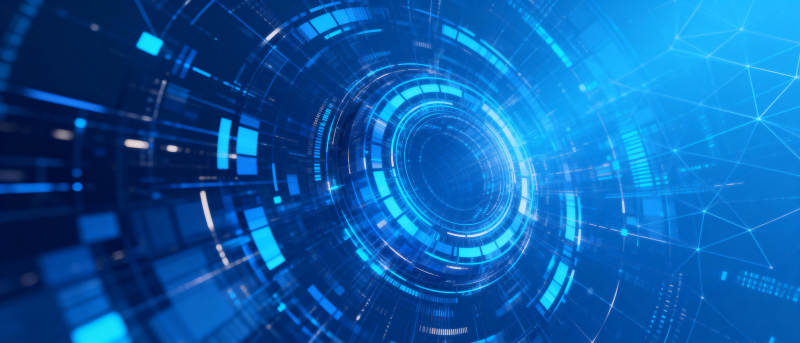 科技蓝光隧道图片