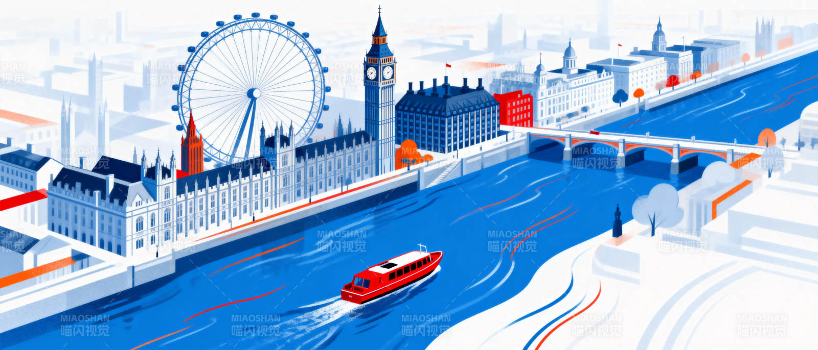 伦敦河畔风光图片